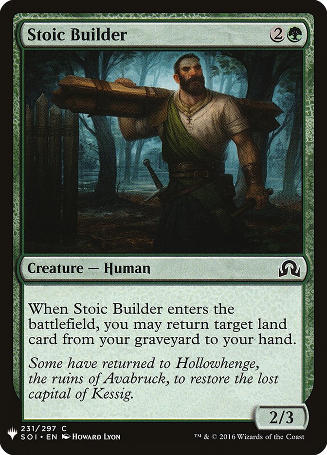 Stoic Builder [Mystery Booster] Magic: The Gathering