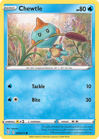 Chewtle (026/072) [Sword & Shield: Shining Fates] Pokémon