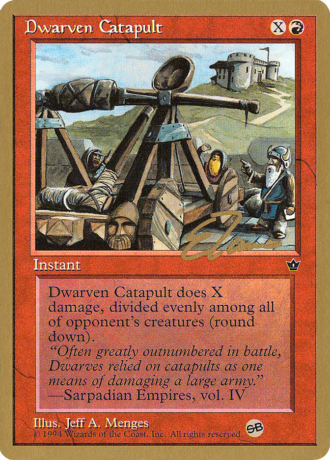 Dwarven Catapult (Eric Tam) (SB) [Pro Tour Collector Set] Magic: The Gathering