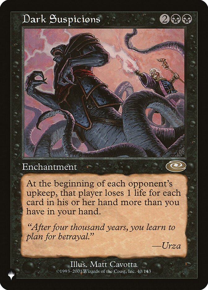 Dark Suspicions [The List] Magic: The Gathering