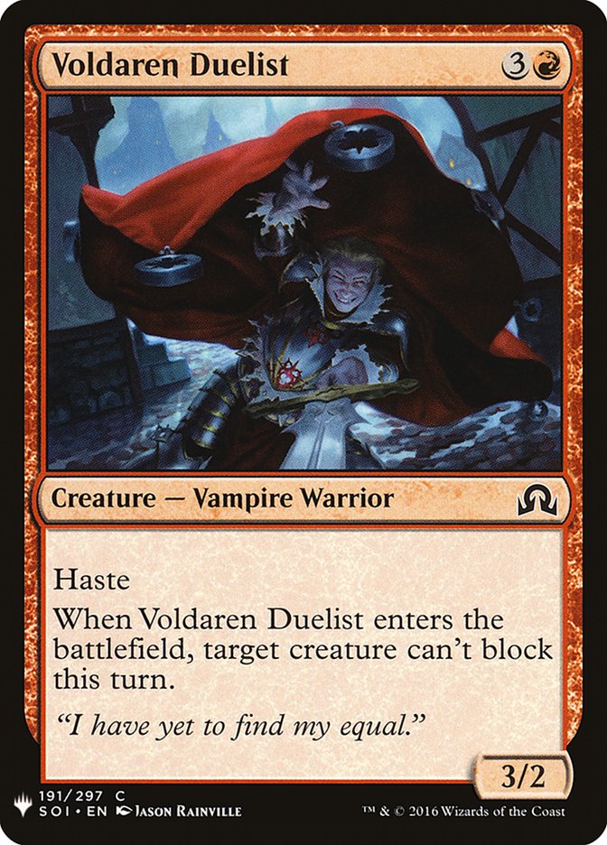 Voldaren Duelist [Mystery Booster] Magic: The Gathering