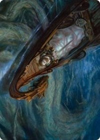 Funeral Longboat Art Card [Kaldheim Art Series] Magic: The Gathering