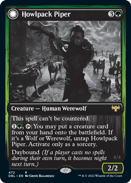 Howlpack Piper // Wildsong Howler [Innistrad: Double Feature] Magic: The Gathering