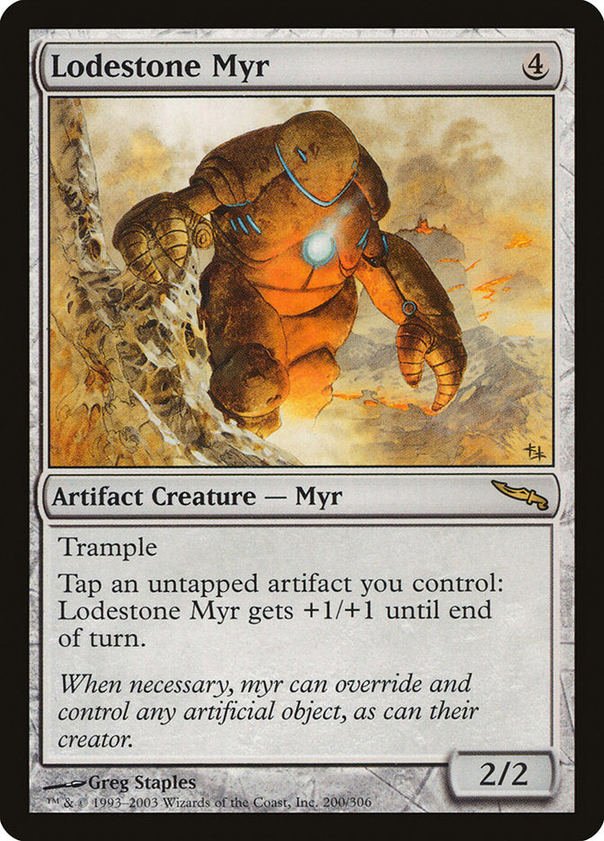 Lodestone Myr [Mirrodin] Magic: The Gathering