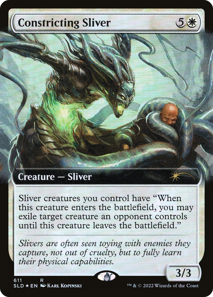 Constricting Sliver (Extended Art) [Secret Lair Drop Promos] Magic: The Gathering