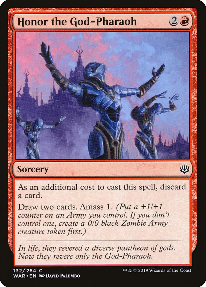 Honor the God-Pharaoh [War of the Spark] Magic: The Gathering