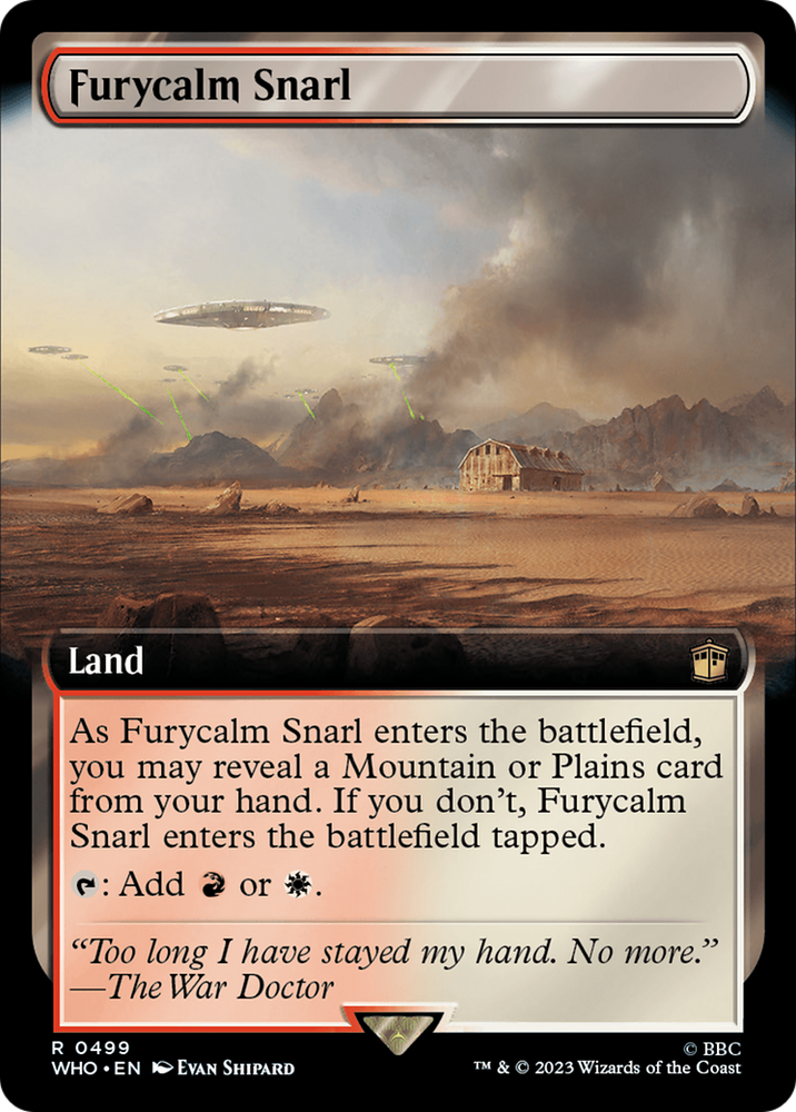 Furycalm Snarl (Extended Art) [Doctor Who] Magic: The Gathering