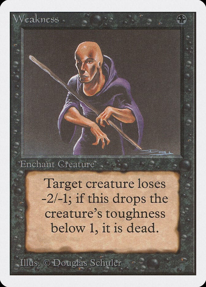 Weakness [Unlimited Edition] Magic: The Gathering