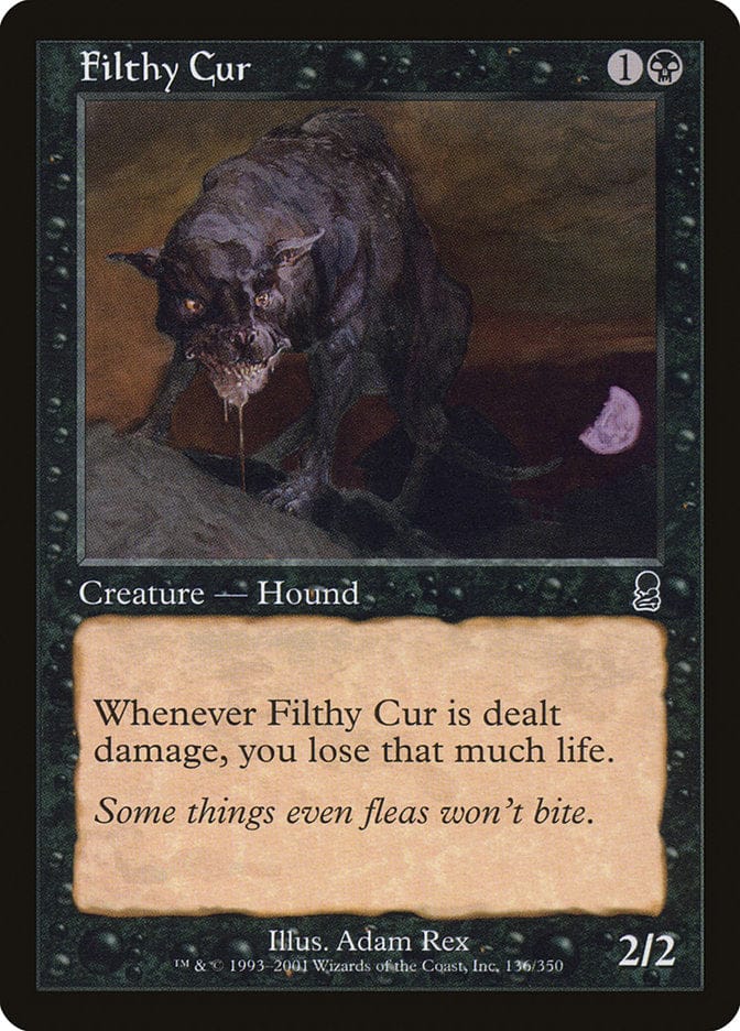 Filthy Cur [Odyssey] Magic: The Gathering