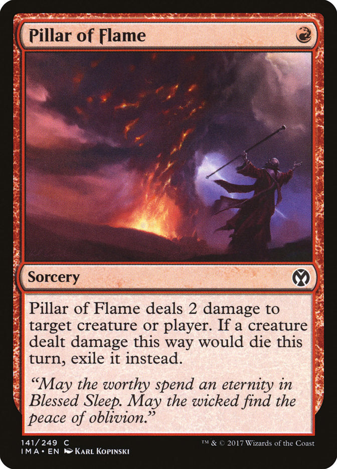 Pillar of Flame [Iconic Masters] Magic: The Gathering