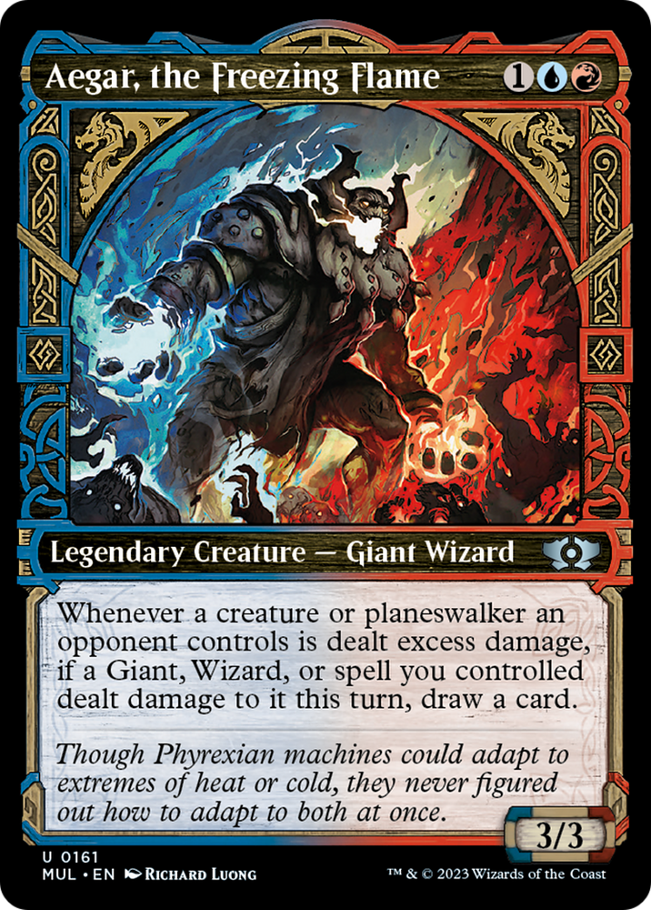 Aegar, the Freezing Flame (Halo Foil) [Multiverse Legends] Magic: The Gathering