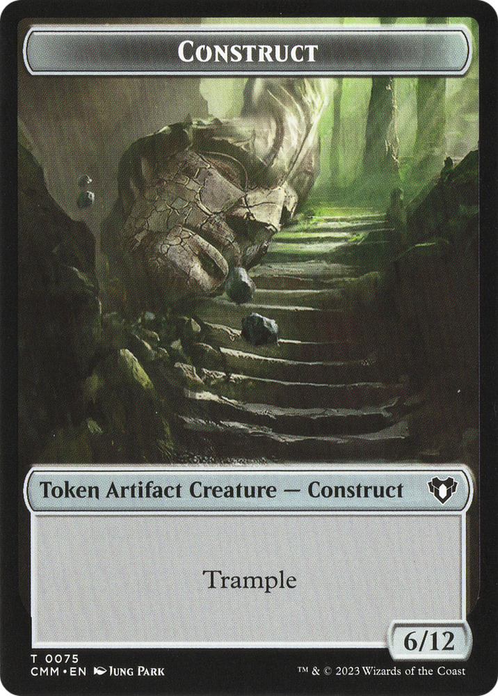 City's Blessing // Construct (0075) Double-Sided Token [Commander Masters Tokens] Magic: The Gathering