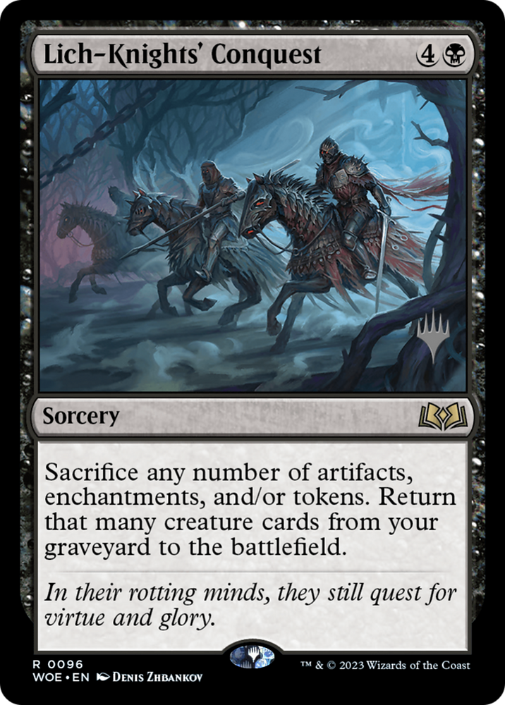Lich-Knights' Conquest (Promo Pack) [Wilds of Eldraine Promos] Magic: The Gathering