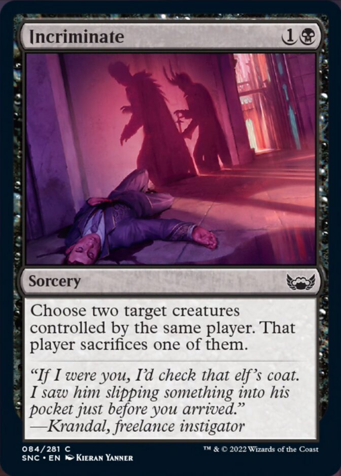 Incriminate [Streets of New Capenna] Magic: The Gathering
