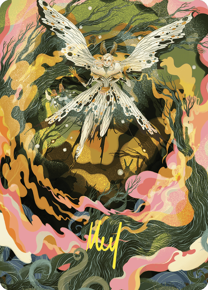 Greater Auramancy Art Card (Gold-Stamped Signature) [Wilds of Eldraine Art Series] Magic: The Gathering