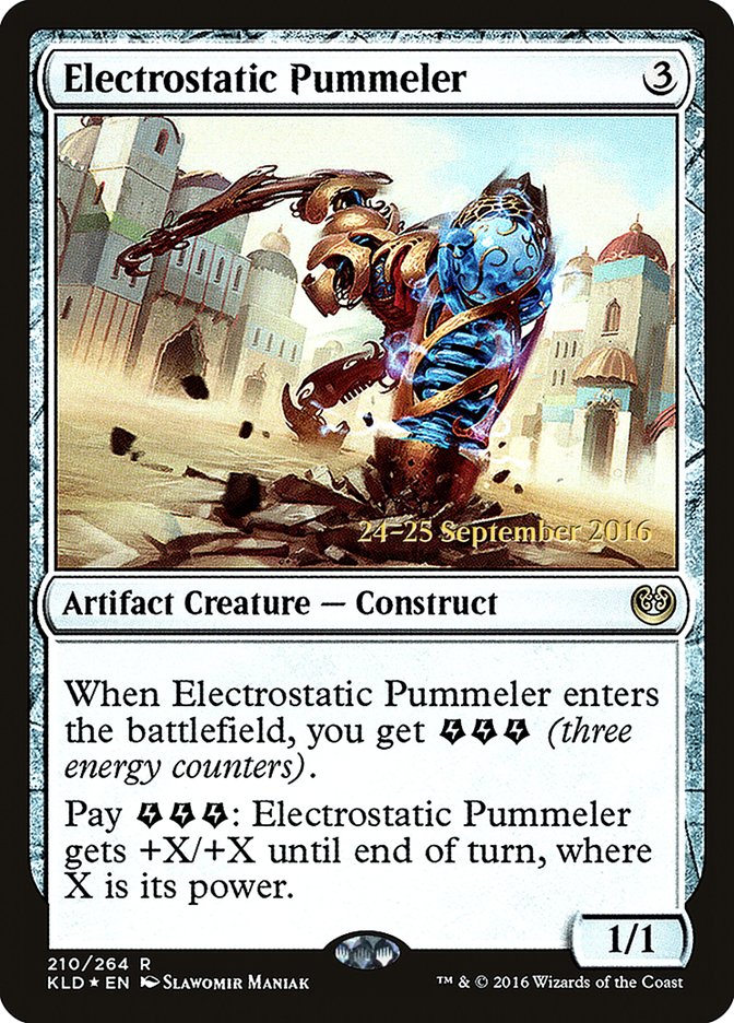 Electrostatic Pummeler [Kaladesh Prerelease Promos] Magic: The Gathering