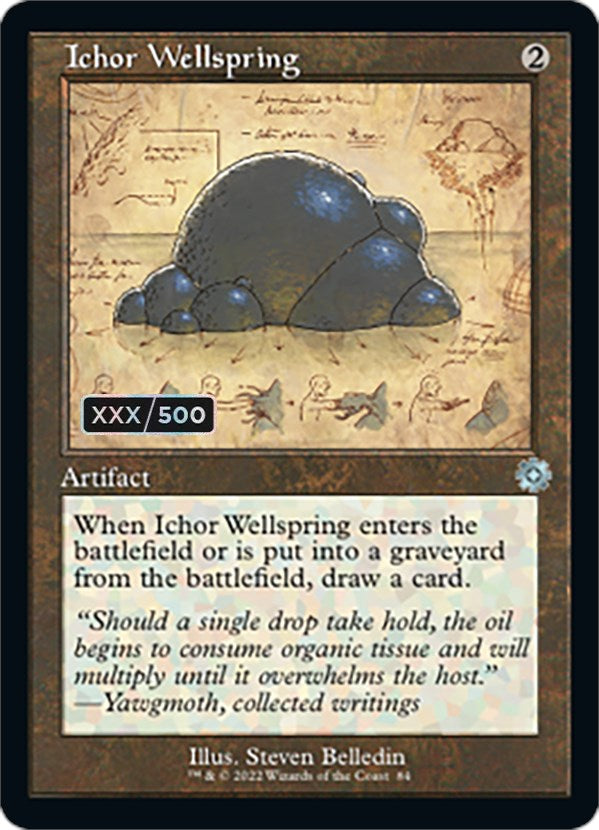 Ichor Wellspring (Retro Schematic) (Serialized) [The Brothers' War Retro Artifacts] Magic: The Gathering