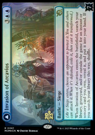 Invasion of Arcavios // Invocation of the Founders [March of the Machine Prerelease Promos] Magic: The Gathering