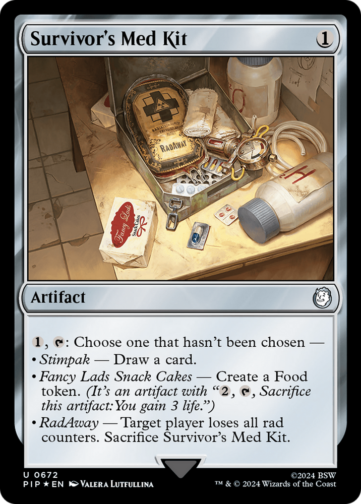 Survivor's Med Kit (Surge Foil) [Fallout] Magic: The Gathering