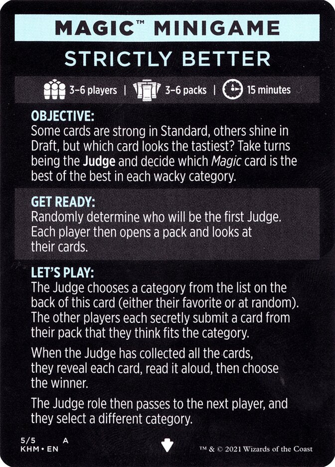Strictly Better (Magic Minigame) [Kaldheim Minigame] Magic: The Gathering