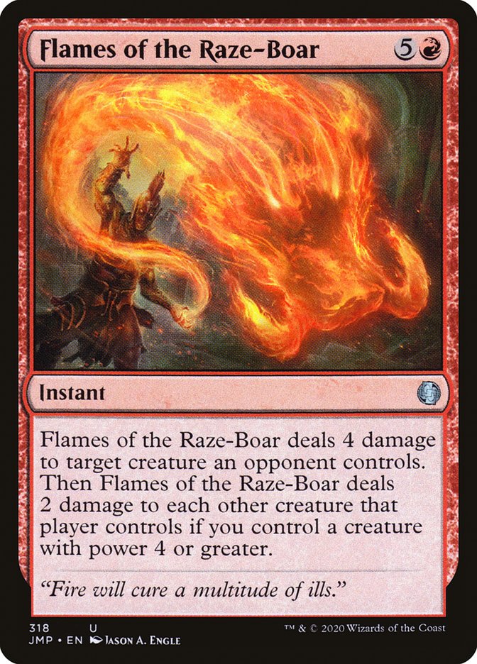 Flames of the Raze-Boar [Jumpstart] Magic: The Gathering
