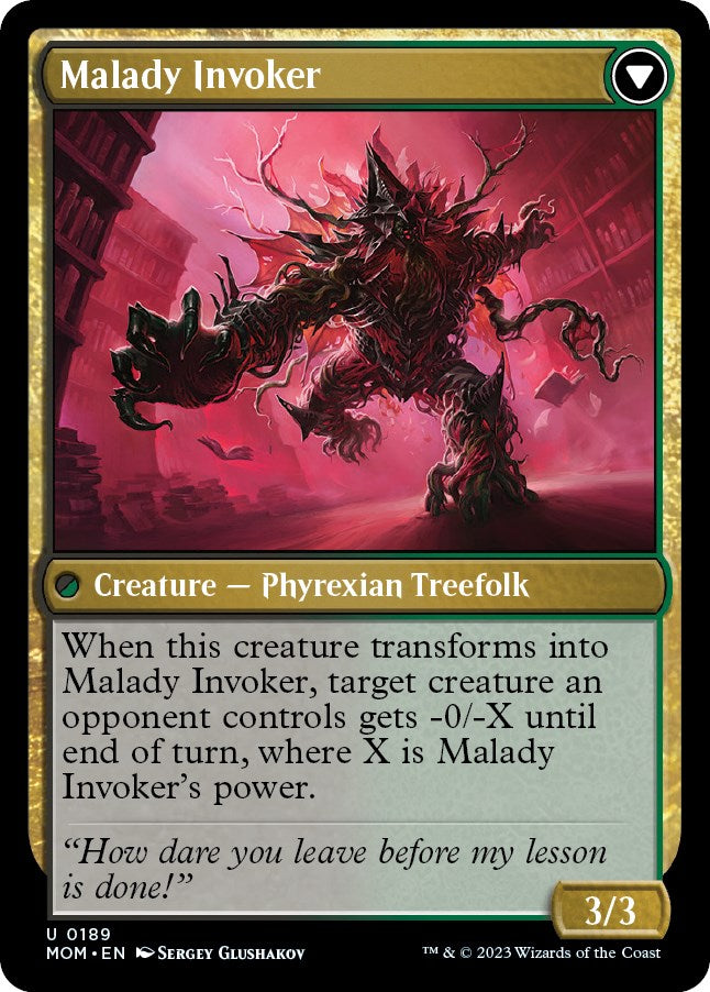 Herbology Instructor // Malady Invoker [March of the Machine] Magic: The Gathering