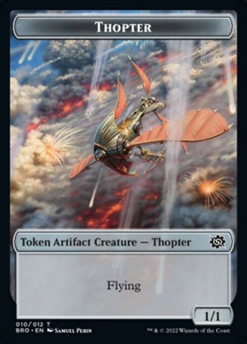 Powerstone // Thopter Double-Sided Token [The Brothers' War Tokens] Magic: The Gathering