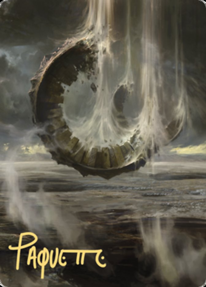 Wasteland Art Card (Gold-Stamped Signature) [Zendikar Rising Art Series] Magic: The Gathering