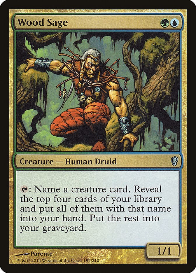 Wood Sage [Conspiracy] Magic: The Gathering