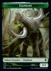 Elephant // Soldier Double-Sided Token [Commander Legends Tokens] Magic: The Gathering