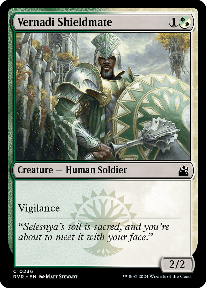 Vernadi Shieldmate [Ravnica Remastered] Magic: The Gathering