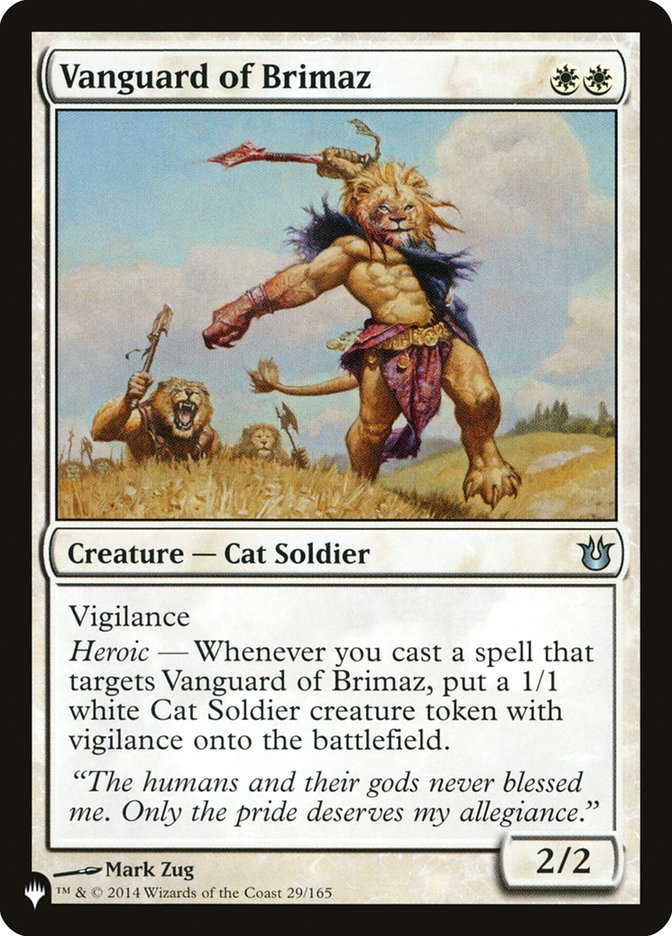 Vanguard of Brimaz [The List] Magic: The Gathering