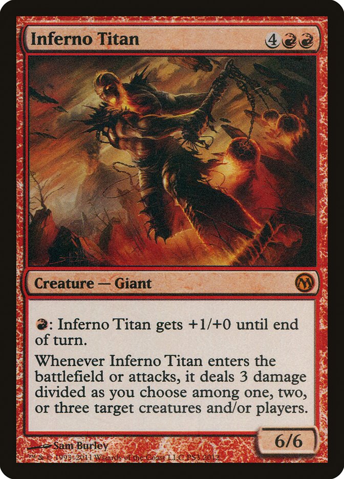 Inferno Titan (Duels of the Planeswalkers Promos) [Duels of the Planeswalkers Promos 2011] Magic: The Gathering