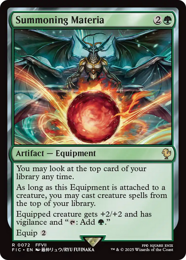Summoning Materia [FINAL FANTASY Commander] Magic: The Gathering