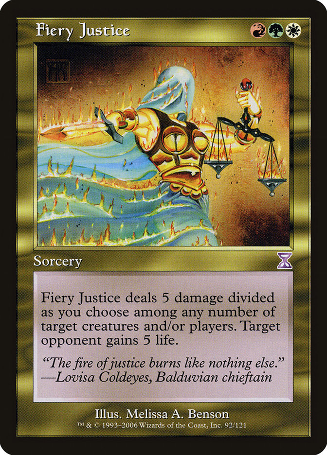 Fiery Justice [Time Spiral Timeshifted] Magic: The Gathering