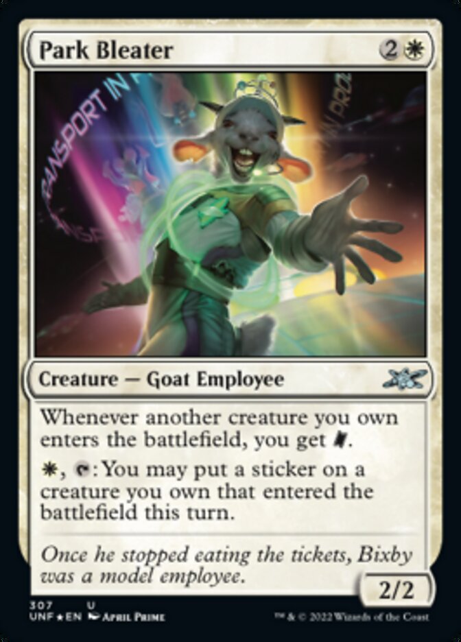 Park Bleater (Galaxy Foil) [Unfinity] Magic: The Gathering