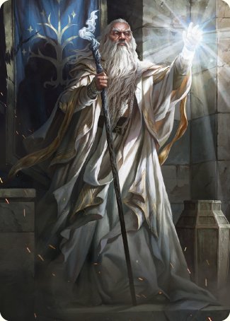 Gandalf the White Art Card [The Lord of the Rings: Tales of Middle-earth Art Series] Magic: The Gathering
