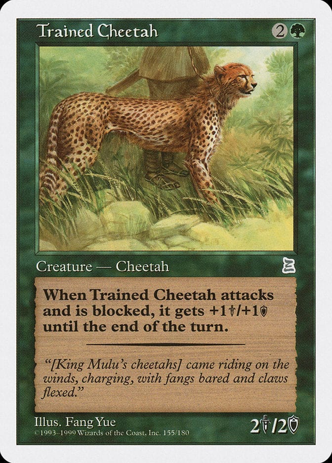 Trained Cheetah [Portal Three Kingdoms] Magic: The Gathering