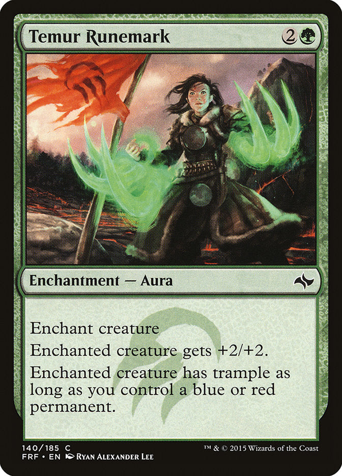 Temur Runemark [Fate Reforged] Magic: The Gathering