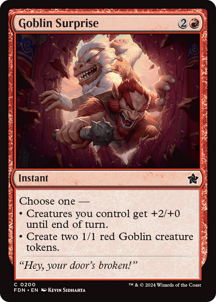 Goblin Surprise [Foundations] Magic: The Gathering