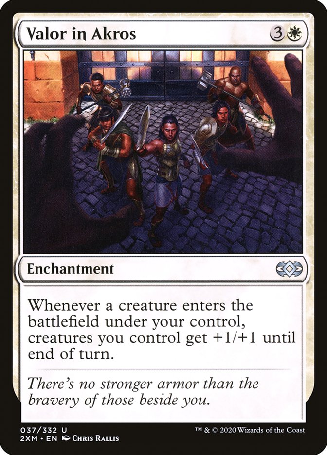 Valor in Akros [Double Masters] Magic: The Gathering