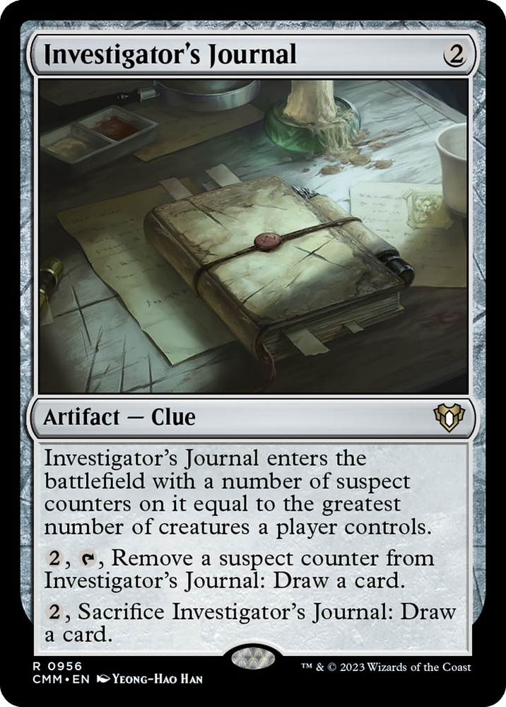 Investigator's Journal [Commander Masters] Magic: The Gathering
