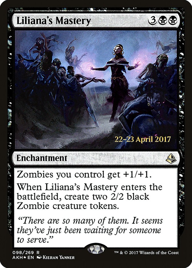 Liliana's Mastery [Amonkhet Prerelease Promos] Magic: The Gathering