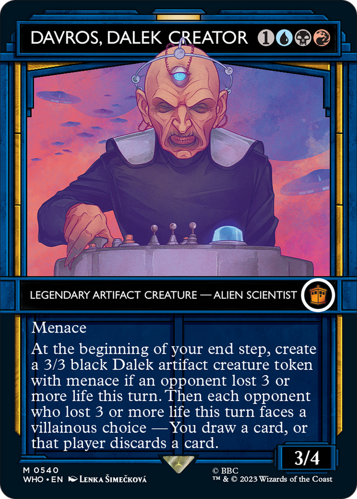 Davros, Dalek Creator (Showcase) [Doctor Who] Magic: The Gathering