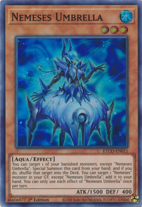 Nemeses Umbrella [ETCO-EN011] Super Rare - Yugioh Cards For Your TCG Needs!