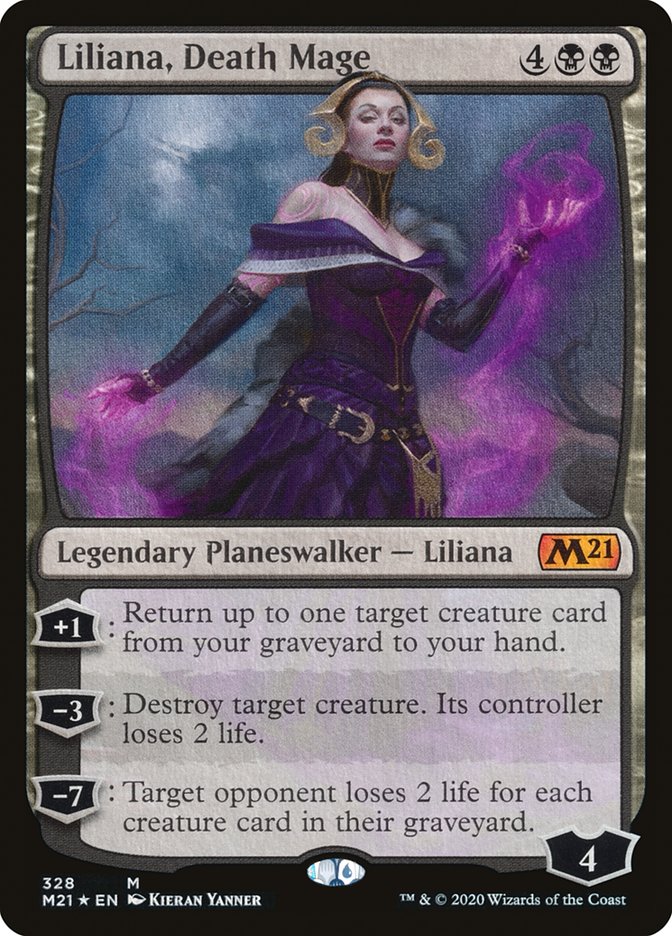 Liliana, Death Mage [Core Set 2021] Magic: The Gathering