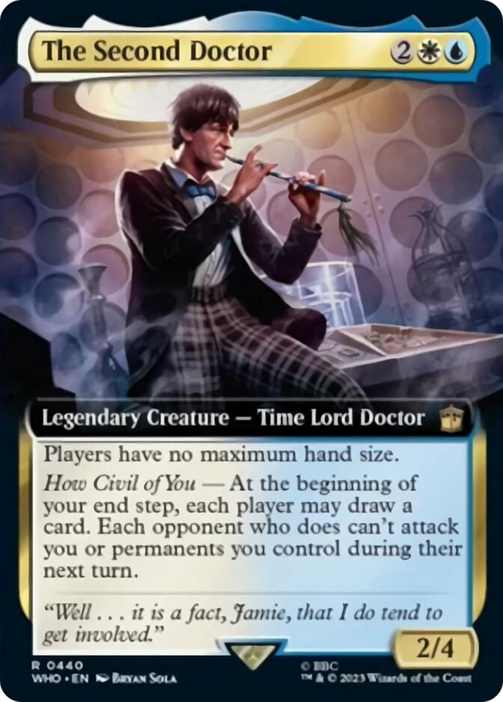 The Second Doctor (Extended Art) [Doctor Who] Magic: The Gathering