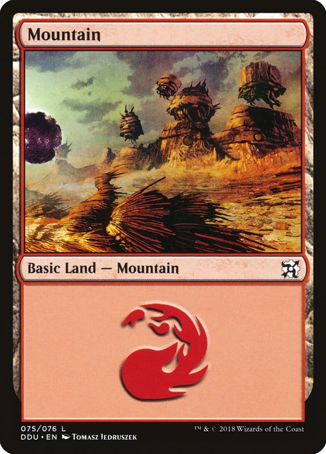 Mountain (75) [Duel Decks: Elves vs. Inventors] Magic: The Gathering