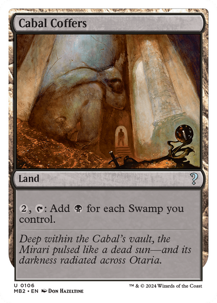 Cabal Coffers (White Border) [Mystery Booster 2] Magic: The Gathering