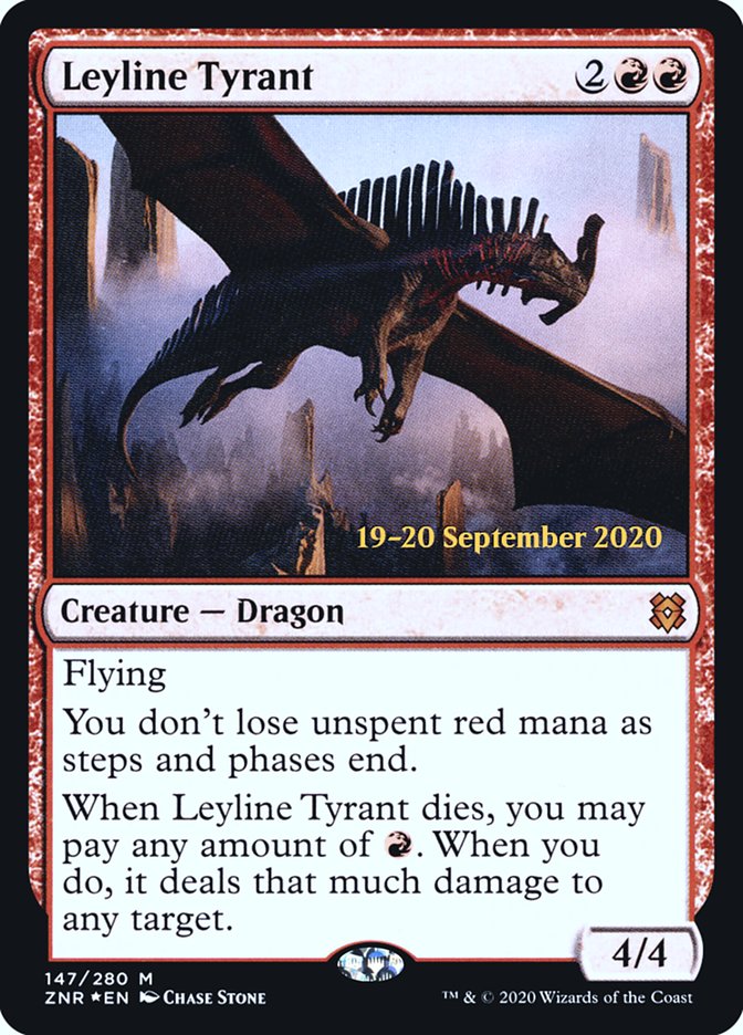 Leyline Tyrant [Zendikar Rising Prerelease Promos] Magic: The Gathering